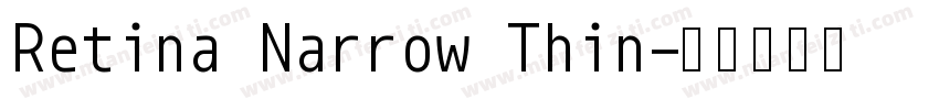 Retina Narrow Thin字体转换